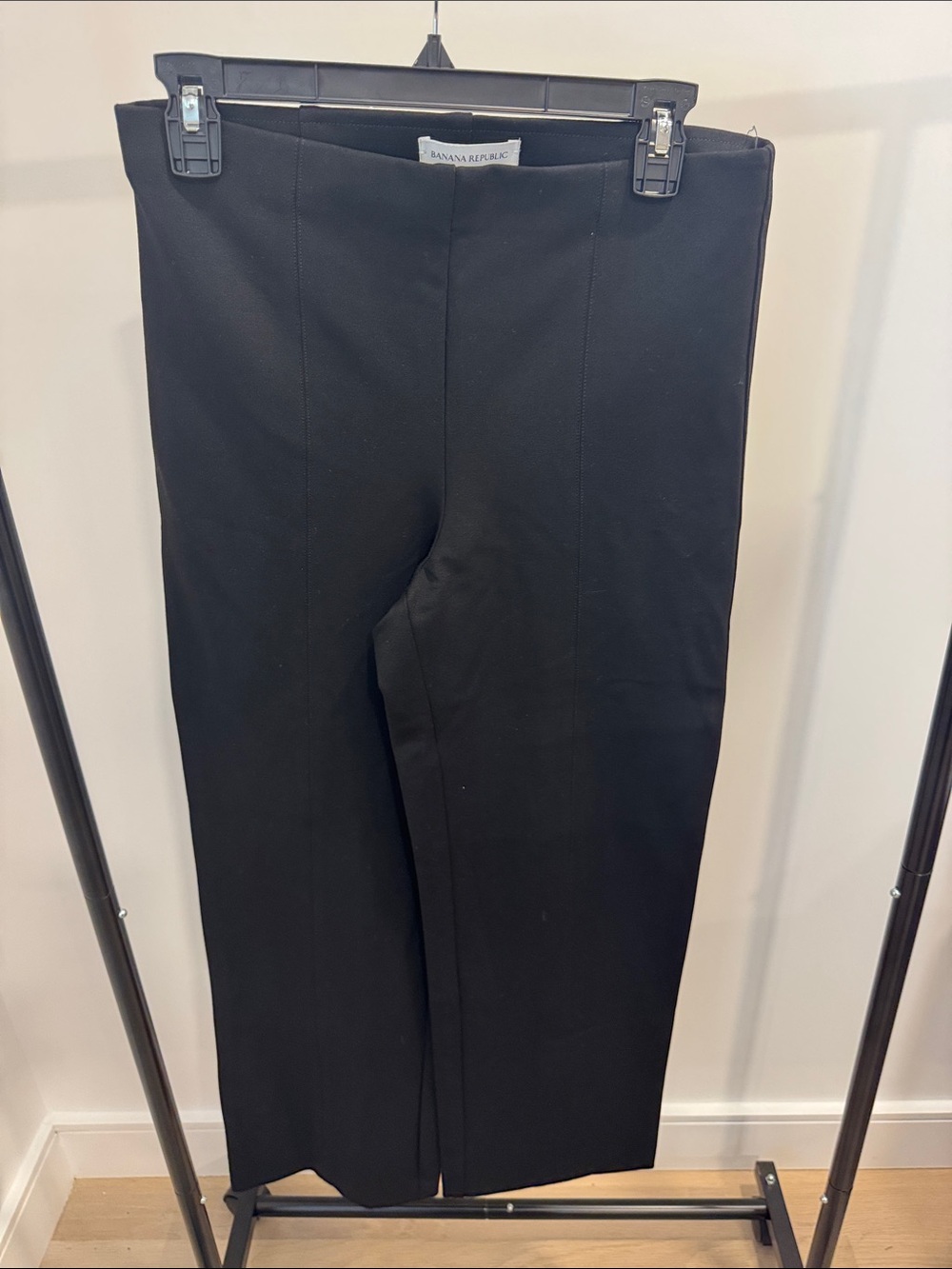 Banana Republic Black Straight-Leg Men's Dress Pants
